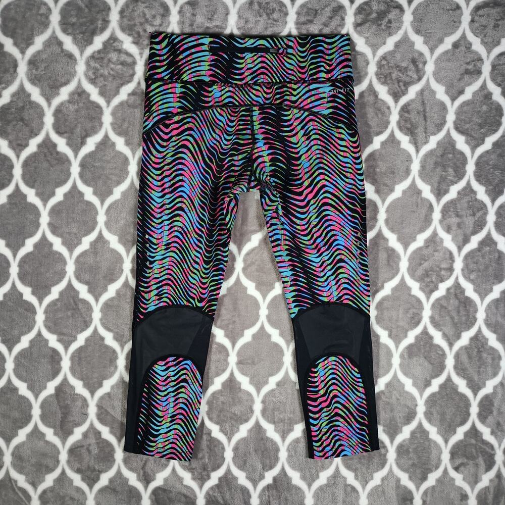 Nike Epic Lux Leggings Women Small Multicolor Dri Fit Running Cropped Sidewinder - Picture 3 of 12